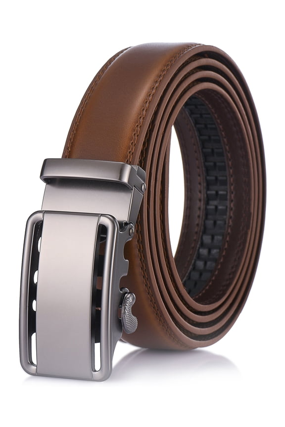 Classic Bilinear Leather Ratchet Belt