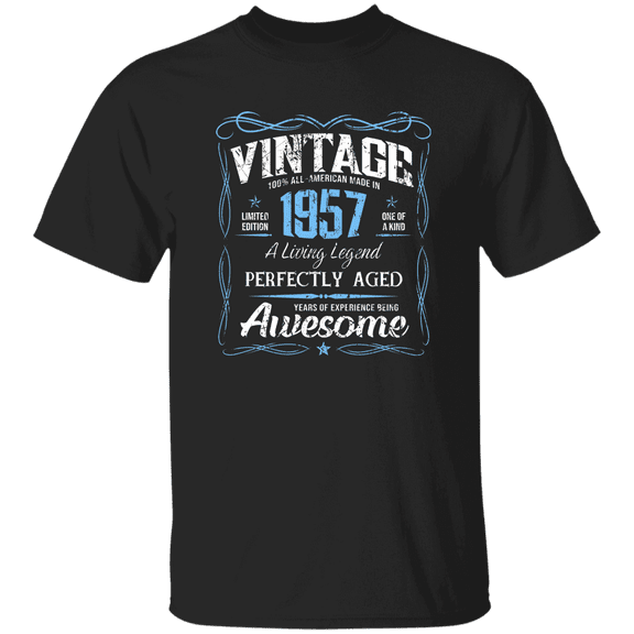 Classic Birthday Made In 1957 69 Years Old 69Th Bday Decorations Vintage T-Shirt
