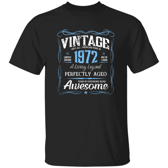 Classic Birthday Made In 1972 54 Years Old 54Th Bday Decorations Vintage T-Shirt