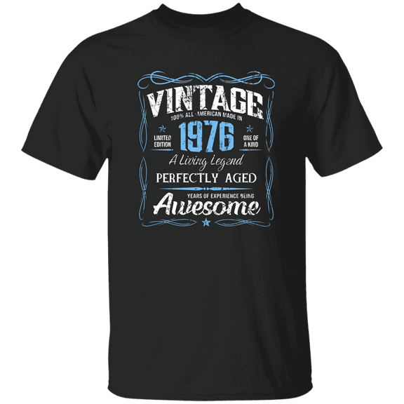 Classic Birthday Made In 1976 50 Years Old 50Th Bday Decorations Vintage T-Shirt
