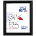thumbnail image 1 of 8.5x11 Picture Frame, Black Classic 60823-002, 1 Inch Wood with Glass, Wall Display, 1 of 4