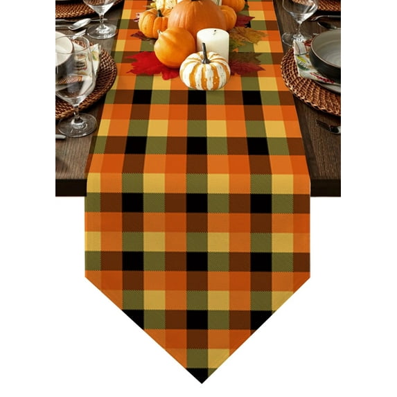 Classic Black And White Plaid Table Runners For Wedding Party Decoration Modern Table Runner Rustic Wedding Decor For Home