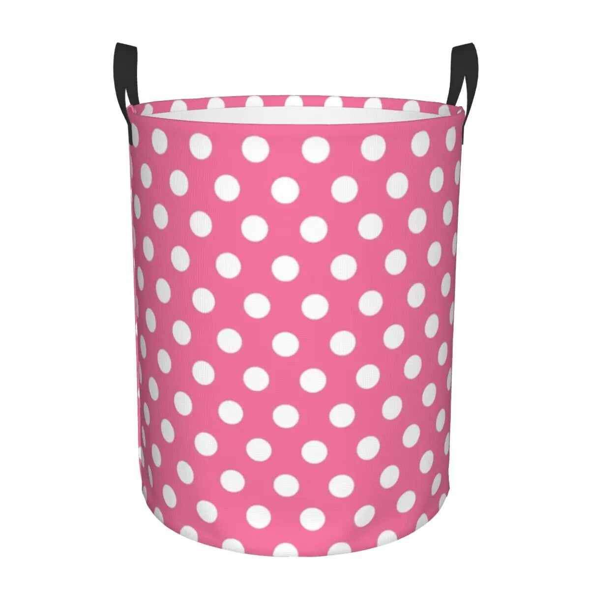 Red And Black Polka Dot Laundry Basket