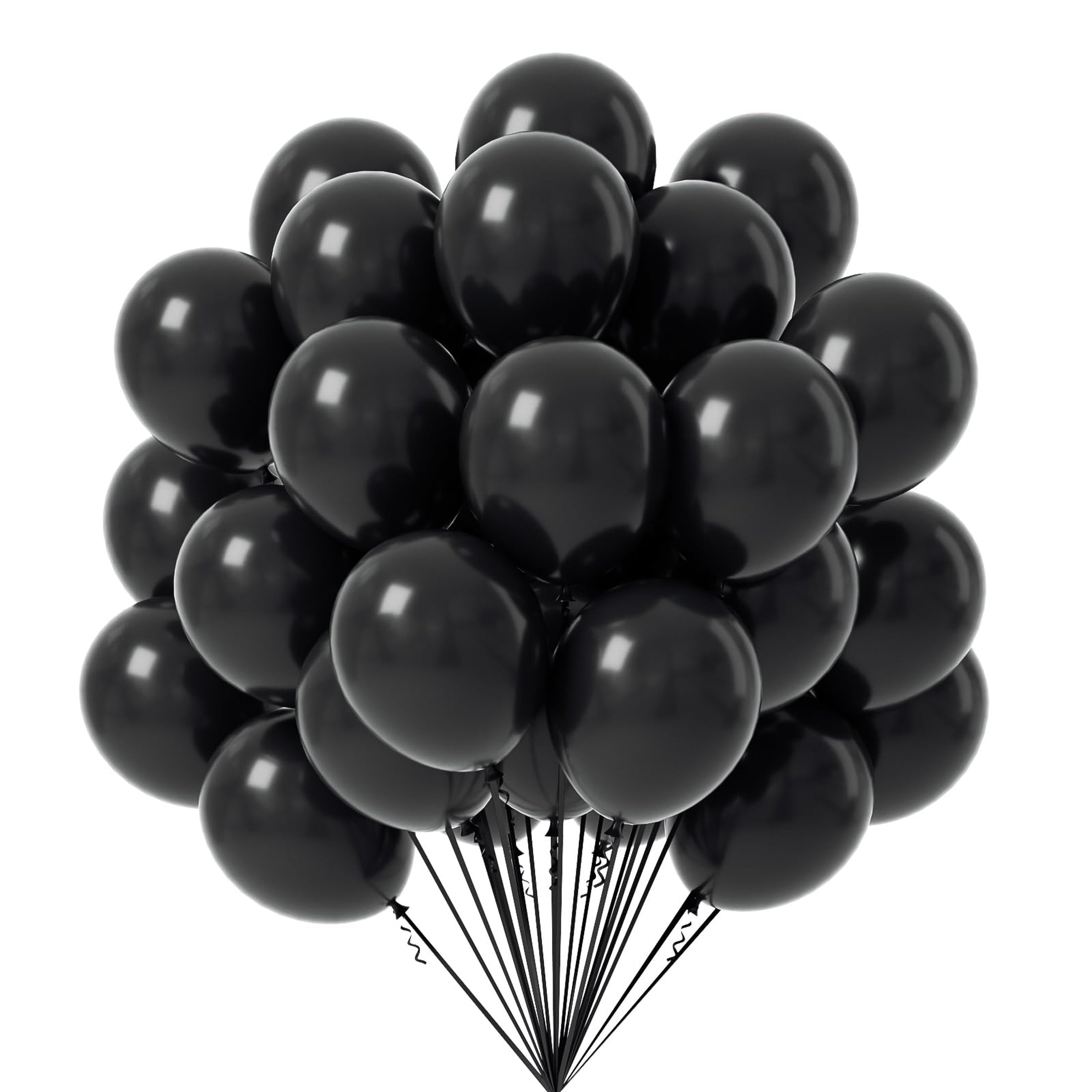 Basketball Latex Balloons – 12-Inch Orange & Black, 6-Count Pack For Sports Parties & Decor