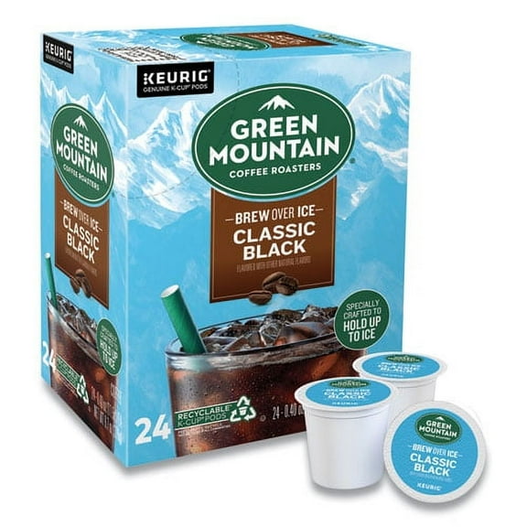 Classic Black Brew Over Ice Coffee K-Cups, 24/box | Bundle of 10 Boxes