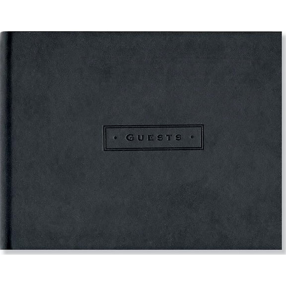 Classic Black Guest Book, (Hardcover)