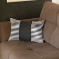 thumbnail image 1 of Classic Black Houndstooth Lumbar Throw Pillow, 1 of 5