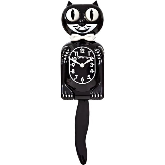 Classic Black Kitty-Cat - Made by Kit-Cat Klock