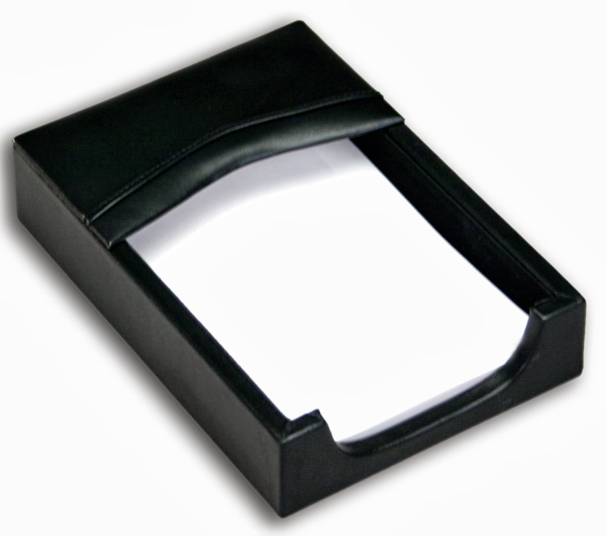 Chocolate Brown Leather 4 Square Coaster Set W/ Holder - -inc