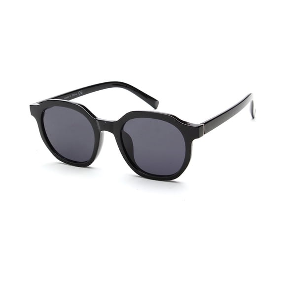 Classic Black Oval Sunglasses - Dark Lens UV Protection Daily Casual Eyewear