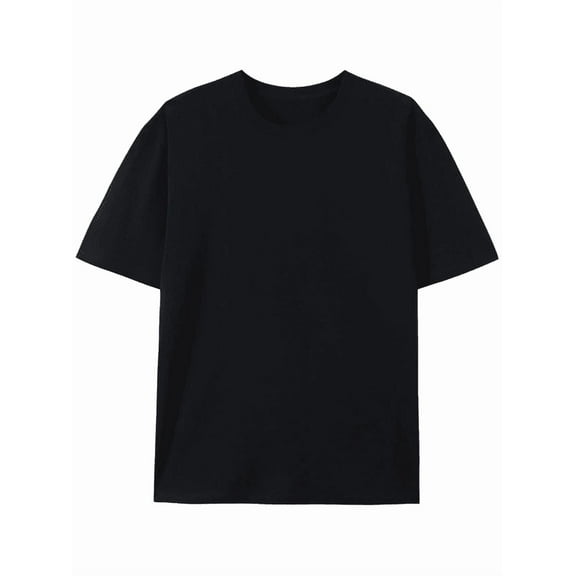 Classic Black Oversized Crew Neck T-shirt