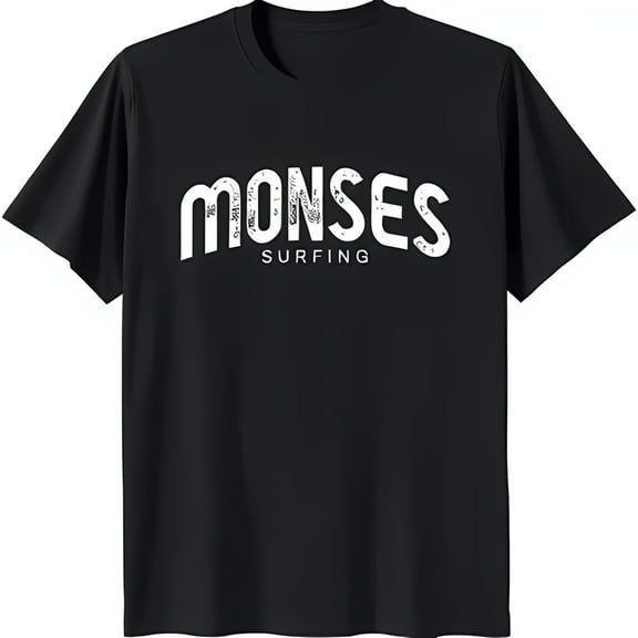 Classic Black T-Shirt with Bold Graphic Relaxed Fit Lightweight