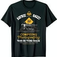 thumbnail image 1 of Classic Black T-Shirt with Vintage Graphic & Aufbie Oazz Design, 1 of 5