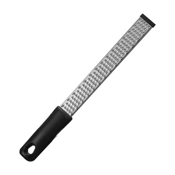 Classic Black Zester Grater, Ultra-Sharp Photo-Etched Stainless Blade, Non-Slip Handle, Dishwasher-Safe Kitchen Tool for Zesting Citrus, Grating Cheese, Chocolate & Ginger, Chef & Baker , Grater
