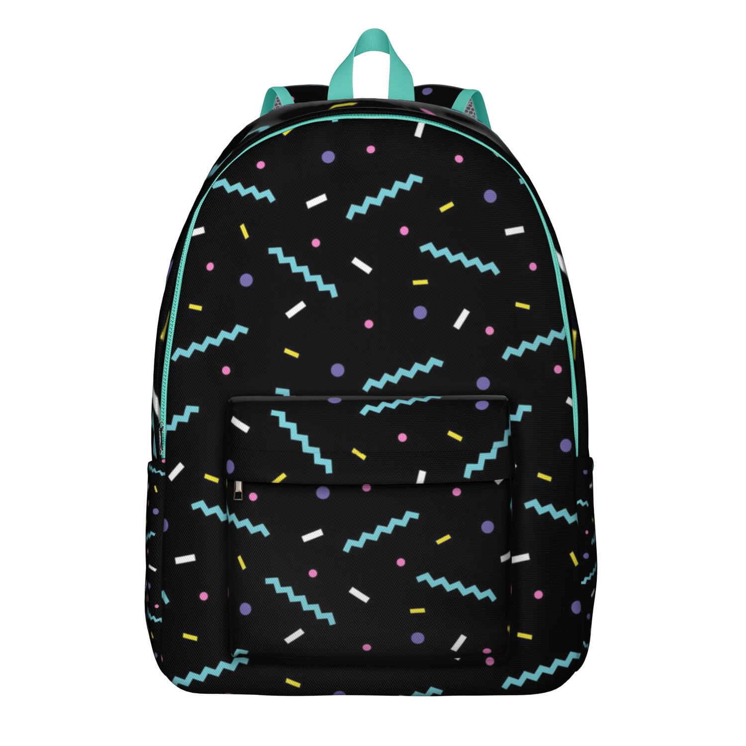 Pink White Polka dot Pattern Print Premium Backpack main image 0