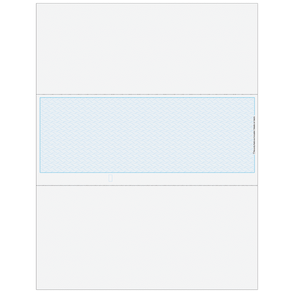 Counter Check Paper Classic Blank Middle Check, Blank Computer Check Paper with Blue ...