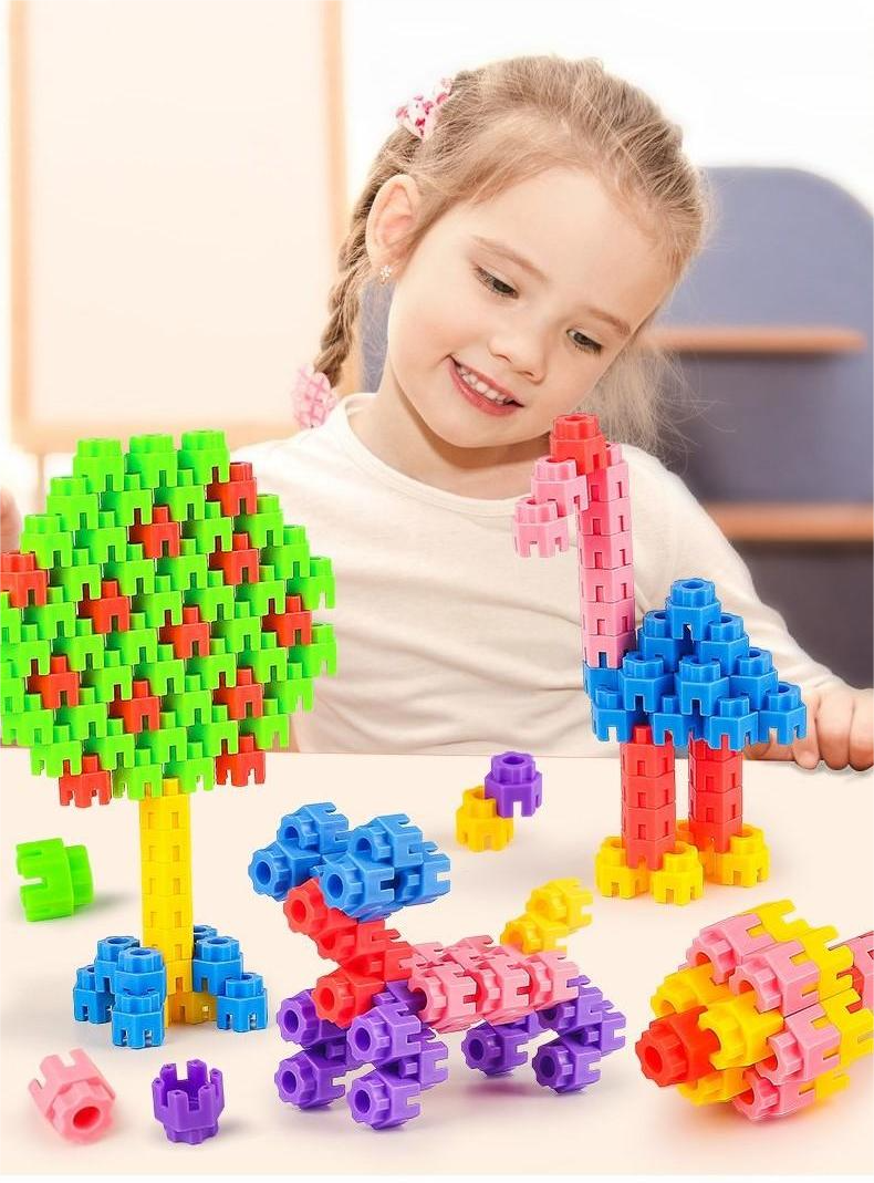 Classic Block Preschool Building Sets ,180 Piece STEM Toys Starter