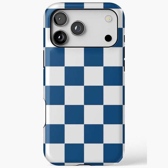 Classic Blue Check Pattern Grid Plaid Texture Phone Case 17 11 12 13 14 ...