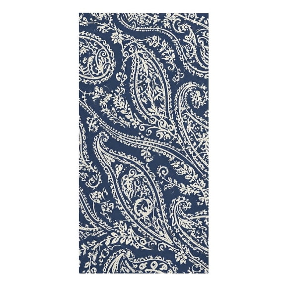 Classic Blue Paisley Texture Microfiber Beach Towel Absorbent Compact Towels for Swimming Pool Beach Travel Things for Vacation Essentials Adult Gift,61.4×30.3Inch