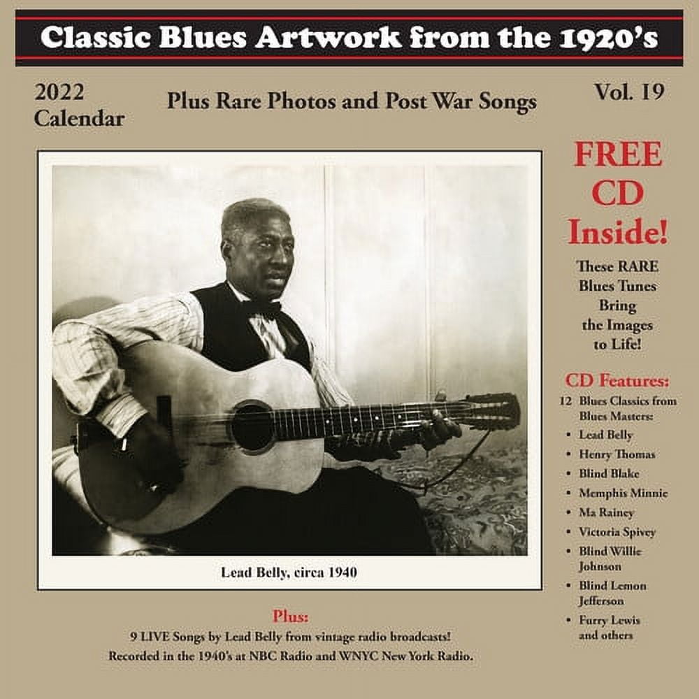 Classic Blues Artwork 1920s Calendar 2022 [CALENDARS] With