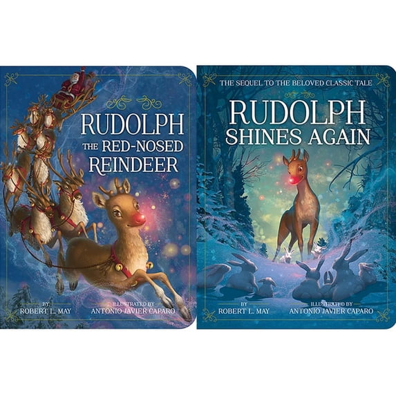 Classic Board Books Rudolph the Red-Nosed Reindeer a Christmas Collection: Rudolph the Red-Nosed Reindeer; Rudolph Shines Again, (Board Book)