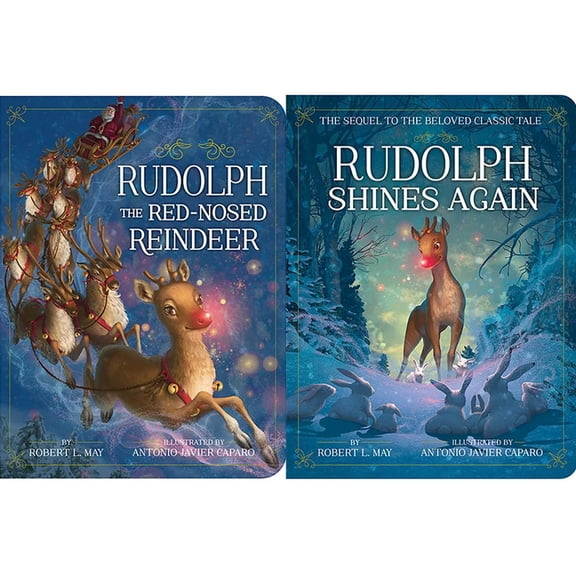 Classic Board Books Rudolph the Red-Nosed Reindeer a Christmas Collection: Rudolph the Red-Nosed Reindeer; Rudolph Shines Again, (Board Book)