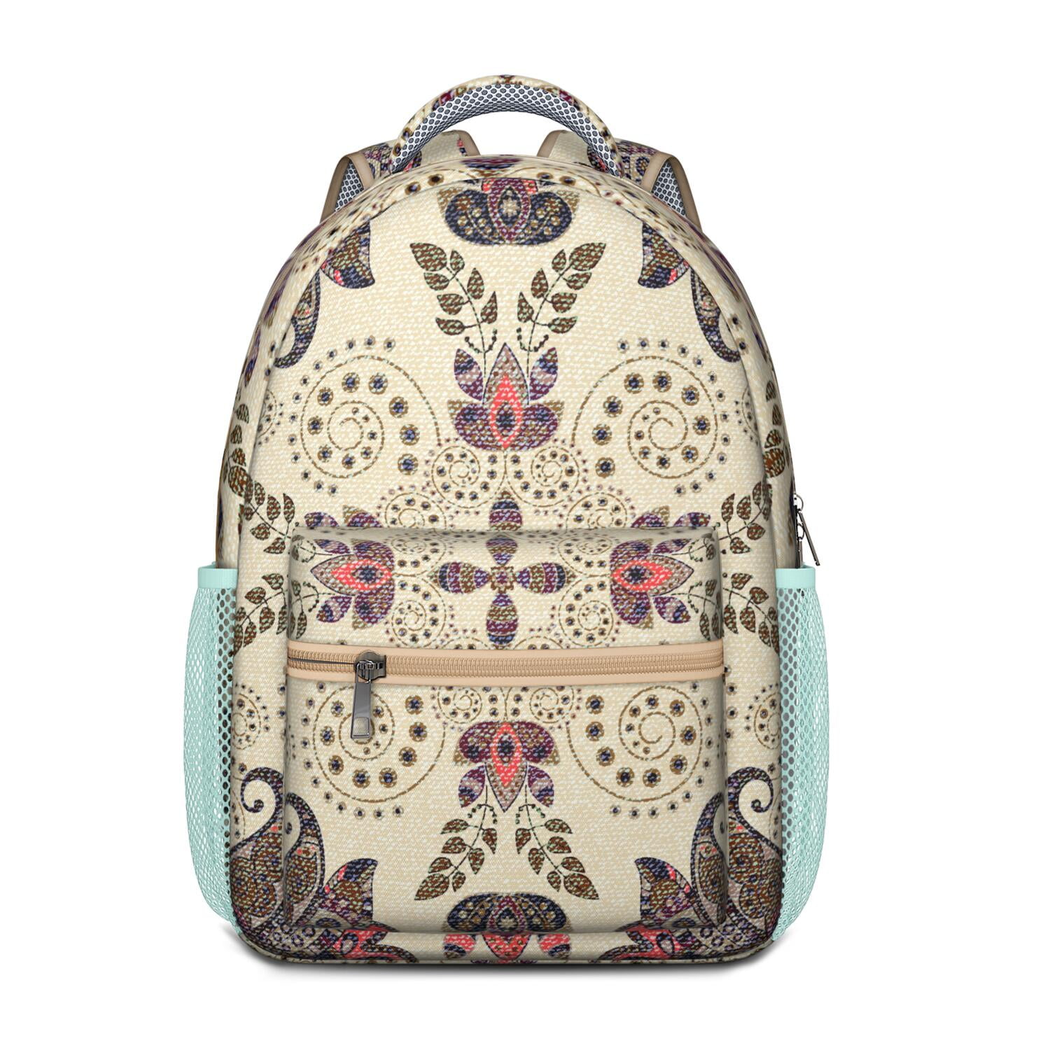 Classic Bohemian Paisley Backpack - Waterproof & Breathable School Bag with Spinal Support