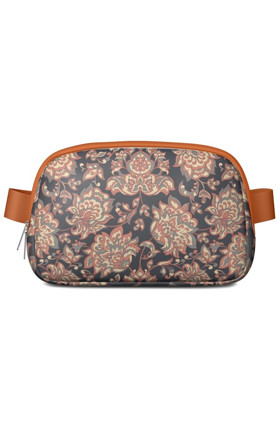Classic Bohemian Waist Bag – Paisley Fanny Pack with Floral Pattern and Elegant Retro Charm