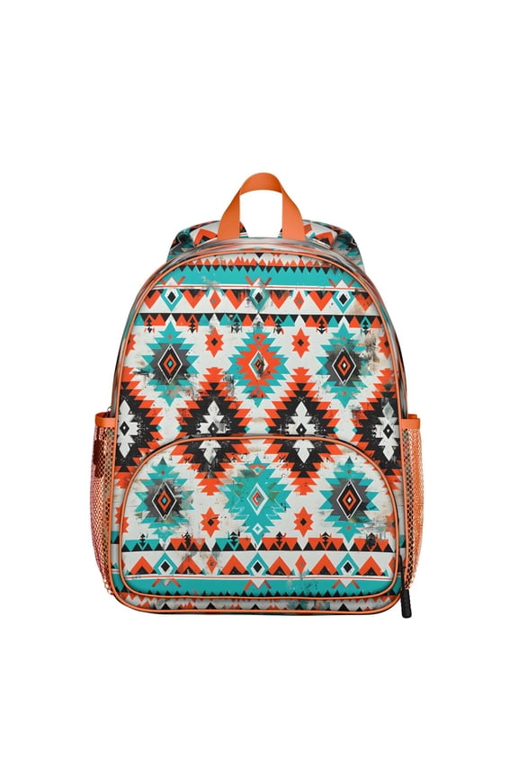 Classic Boho Chic Student Backpack – Water-Resistant Antique Floral School Bag for Travel and Daily Use