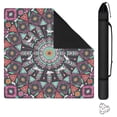 thumbnail image 1 of Classic Boho Pattern Non-Slip Game Room Mat 31.5 Inch Square Rubber Mahjong Playing Surface with Noise Dampening for Card Games and Board Game Nights, 1 of 7