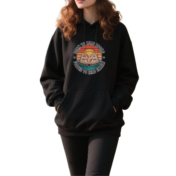 Classic Book Quotes Hoodie for Men Women, Pullover Hooded Sweatshirt, Cozy Cotton Poly Blend, Casual Reading Quotes Graphic Style, Comfortable Unisex Everyday O