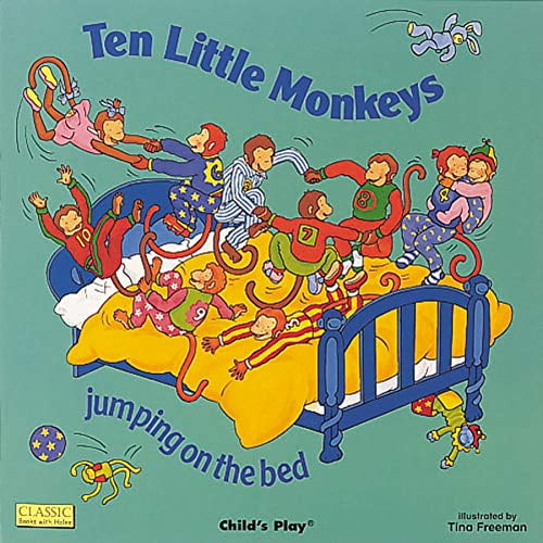 Pre-Owned Classic Books with Holes 8x8: Ten Little Monkeys Jumping on the Bed (Paperback)