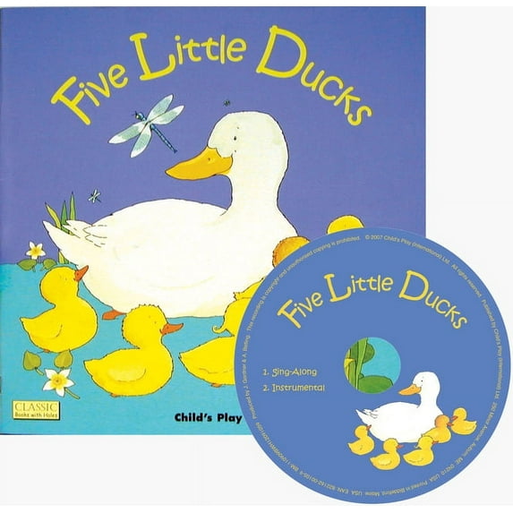 Classic Books with Holes 8x8 with CD Five Little Ducks, (Paperback)
