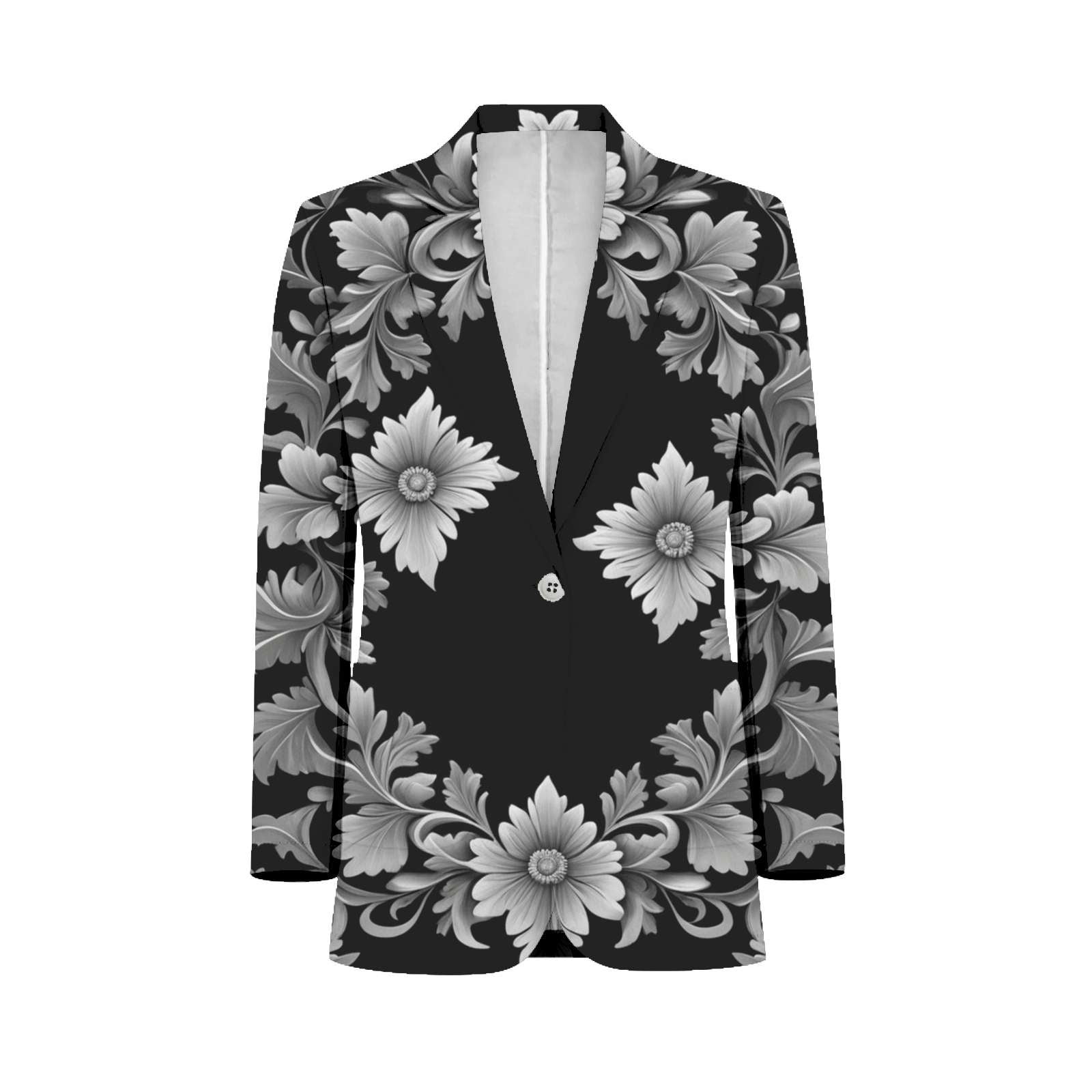 Classic Botanical Swirl Pattern Customized Men's Suits full man Shawl ...