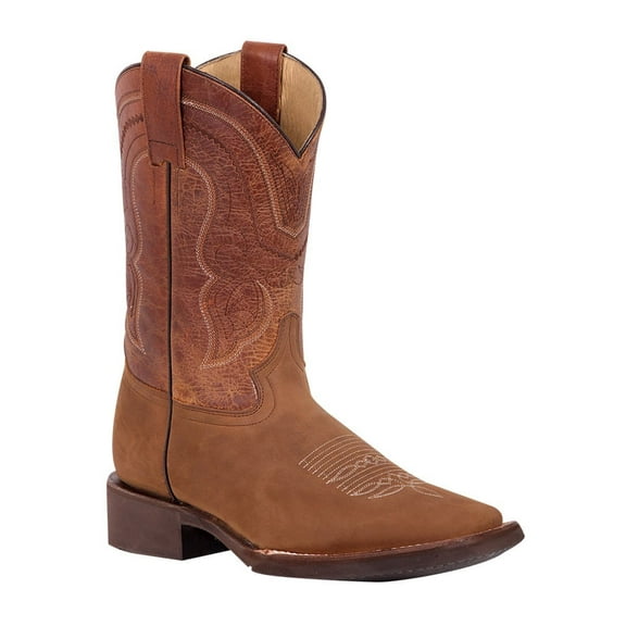 Classic Bovine Leather Rodeo Boots for Men 'El General' *TAN-43011*