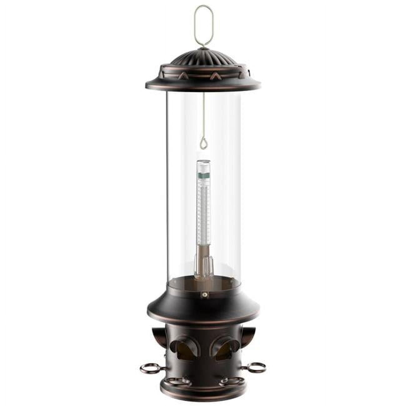 Oil-Rubbed Bronze Squirrel Resistant Hanging Tube Bird Feeder