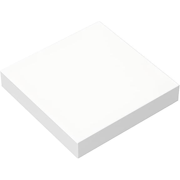 Classic Bricks Tile 2 x 2 500 Piece, Bulk Building Blocks for Smooth Surface Wall Floor , Creative Play Set - Compatible with Lego and All Major Brick Brands (500 Pcs) (White)