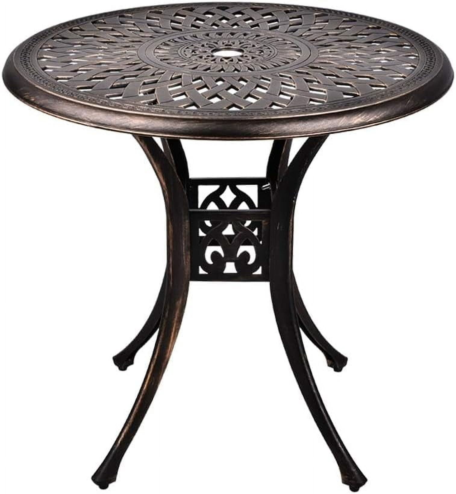 Classic Bronze Outdoor Dining Table, 31
