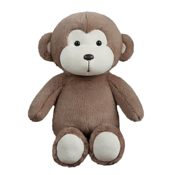 Classic Brown Monkey Doll Soft Long Armed Primate Stuffed Animal Decorative Ape Plushie for Jungle Themed Room Decor and Playful Gifting