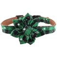 thumbnail image 1 of Classic Buffalo Plaid Christmas Dog Collar, Adjustable Red Green Collar with Removable Snowflake Flower for Medium Breeds, 1 of 8