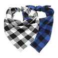 thumbnail image 1 of Classic Buffalo Plaid PetTriangle Bibs Kerchief Red Green Plaid Dog Scarfs B, 1 of 5
