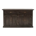 thumbnail image 1 of NovaSolo Halifax Mindi Mahogany Wood Classic Buffet - Black, 1 of 7