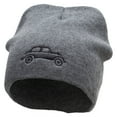thumbnail image 1 of Classic Bug Symbol Car Embroidered Big Size 8 Inch New Solid Color Short Beanie - Charcoal XL-3XL, 1 of 5