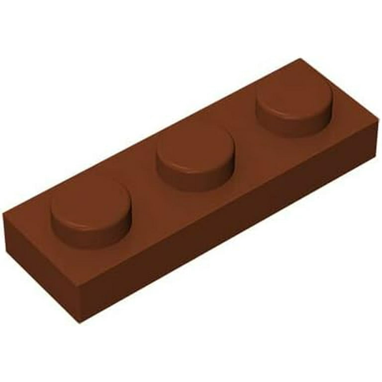 Classic Building Plate 1x3 100 Piece Compatible with Lego Parts and Pieces 3623 Creative Play Set 100 Compatible with All Major Brick Brands Colour Brown Walmart