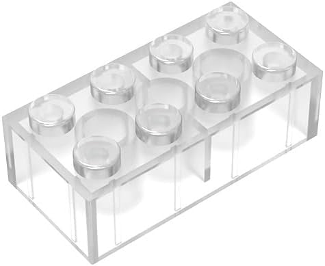 100 Transparente LEGO Steine 1x1 - Kompatible Bausteine Für Kreativbau