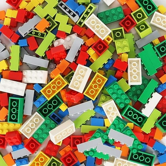 Classic Bulk Bricks Compatible with Baseplate, Building Blocks in Random Color, Kids Creative Set, Mixed Shape