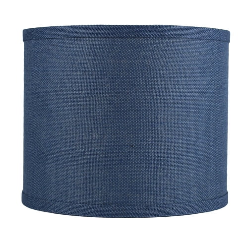 Classic Burlap Drum Lampshade, 8-inch to 16-inch Bottom Size Available Cream 12"