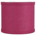 thumbnail image 1 of Classic Burlap Drum Lampshade, 8-inch to 16-inch Bottom Size Available Fuchsia 8", 1 of 5