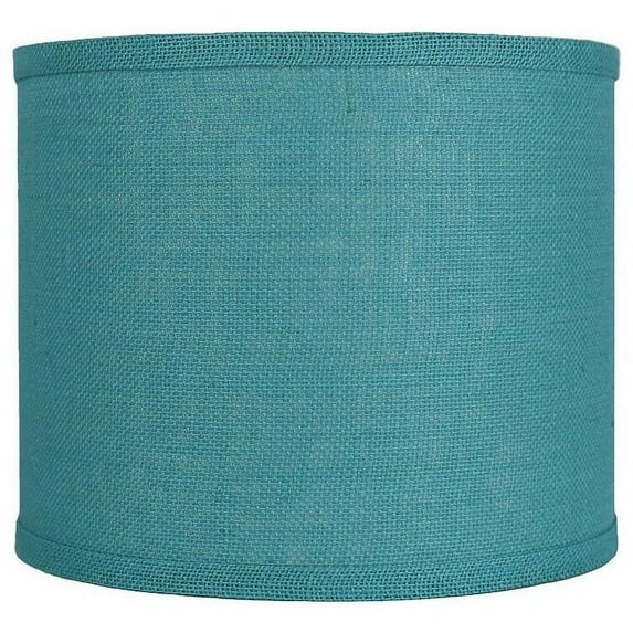 Classic Burlap Drum Lampshade, 8-inch to 16-inch Bottom Size Available Spa 12"