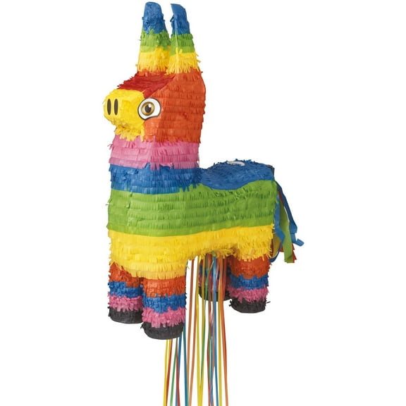 Classic Burro Donkey Pinata, Pull String, 22 x 14in